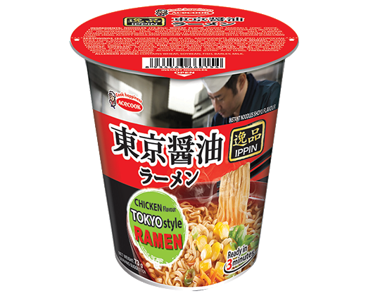 Instant Noodles in Cup "Ippin Shoyu Flavour - Ace Cook