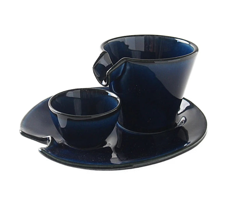 Sake Set "Shizuru Navy"